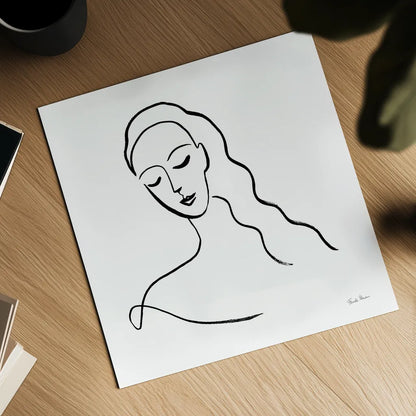 Faces III by Farida Zaman. Shown as a detailed flat fine art print, highlighting archival giclee quality. Available as an archival giclee rolled canvas, fine art paper, or poster print. SKU 53908a.