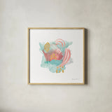 Faridas Abstract IV by Farida Zaman. Shown in a natural wood glass frame for a timeless modern aesthetic. Available as an archival giclee rolled canvas, fine art paper, or poster print. SKU 48744a.