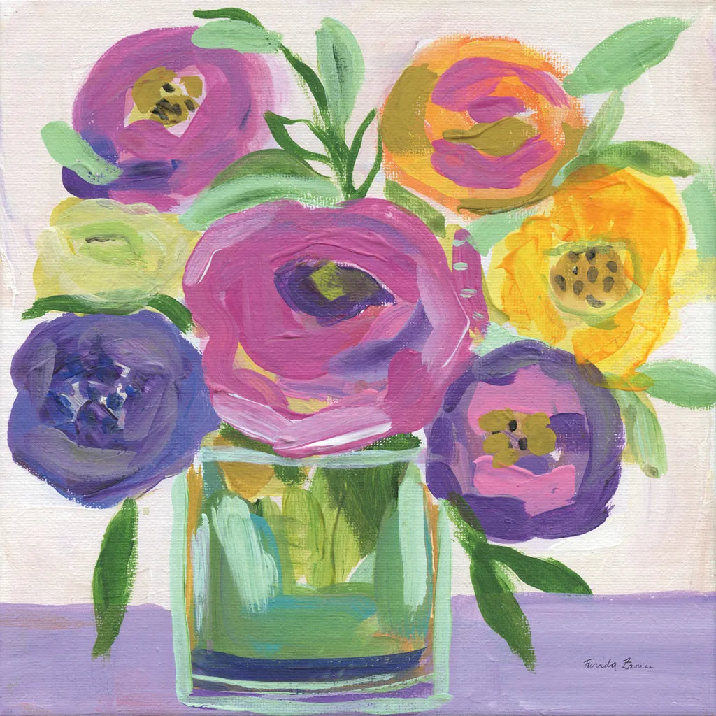 Faridas Bouquet by Farida Zaman. SKU 96318a. Archival Giclee Fine art print for wall decor.