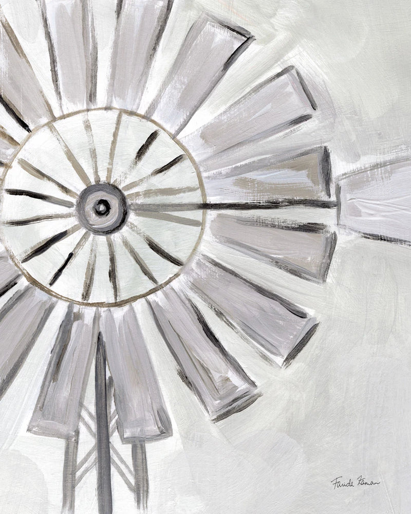 Farmhouse Windmill by Farida Zaman