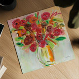 Feeling Bold by Farida Zaman. Shown as a detailed flat fine art print, highlighting archival giclee quality. Available as an archival giclee rolled canvas, fine art paper, or poster print. SKU 38706a.