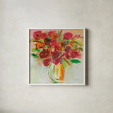 Feeling Bold by Farida Zaman. Shown in a crisp white glass frame for a clean and minimalist style. Available as an archival giclee rolled canvas, fine art paper, or poster print. SKU 38706a.