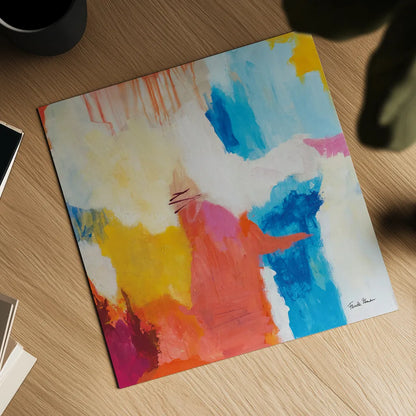 Feeling Zen by Farida Zaman. Shown as a detailed flat fine art print, highlighting archival giclee quality. Available as an archival giclee rolled canvas, fine art paper, or poster print. SKU 38692a.