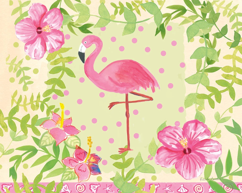 Flamingo Dance I by Farida Zaman