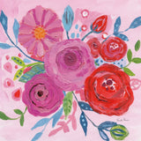 Floral Burst I by Farida Zaman. SKU 56936a. Archival Giclee Fine art print for wall decor.