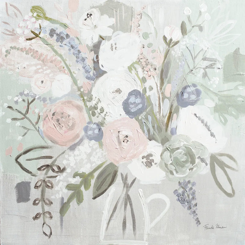 Floral Elegance Bleached by Farida Zaman. SKU 60293a. Archival Giclee Fine art print for wall decor.