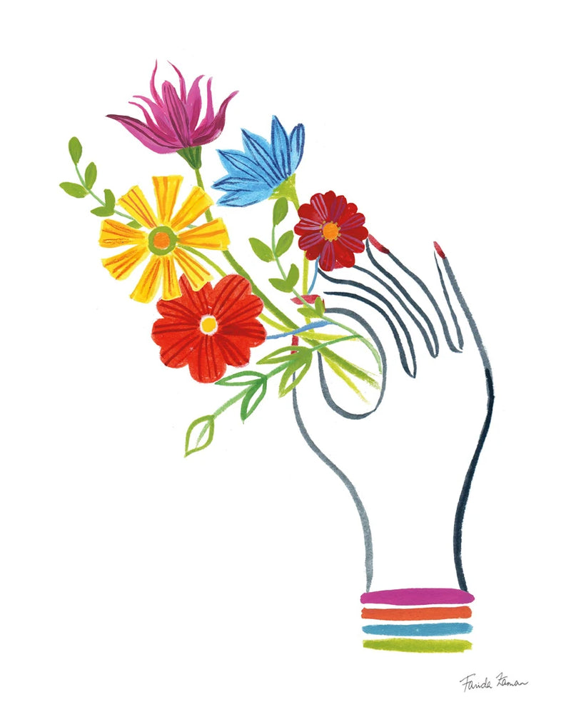 Floral Hand II by Farida Zaman