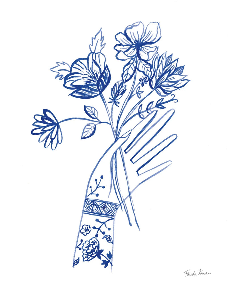 Floral Hand III by Farida Zaman
