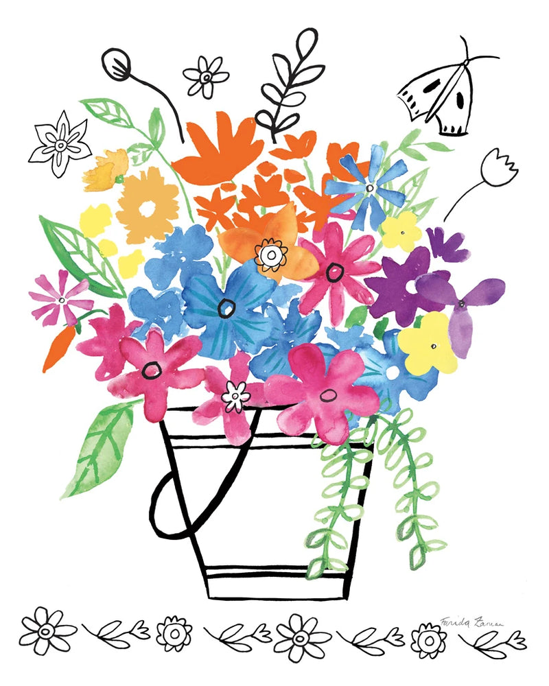 Floral Magic I by Farida Zaman