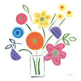 Floral Medley II by Farida Zaman. SKU 33092a. Archival Giclee Fine art print for wall decor.
