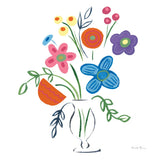 Floral Medley IV by Farida Zaman. SKU 33094a. Archival Giclee Fine art print for wall decor.