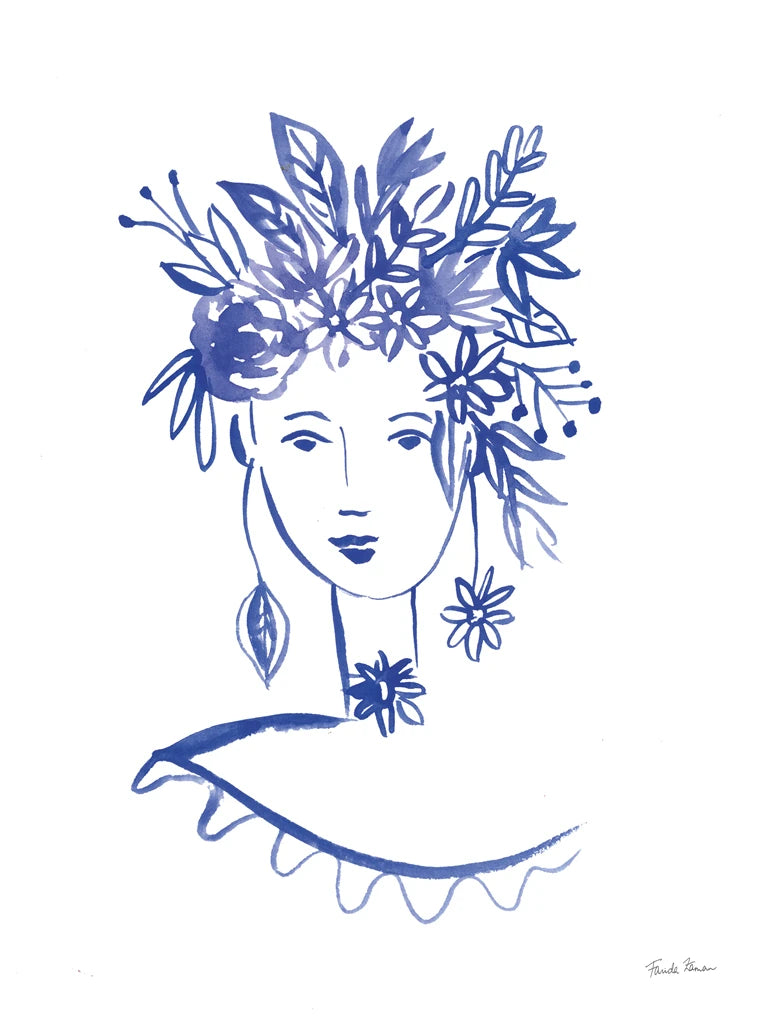 Flower Girl I Crop by Farida Zaman