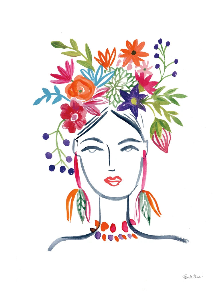 Flower Girl II Crop by Farida Zaman