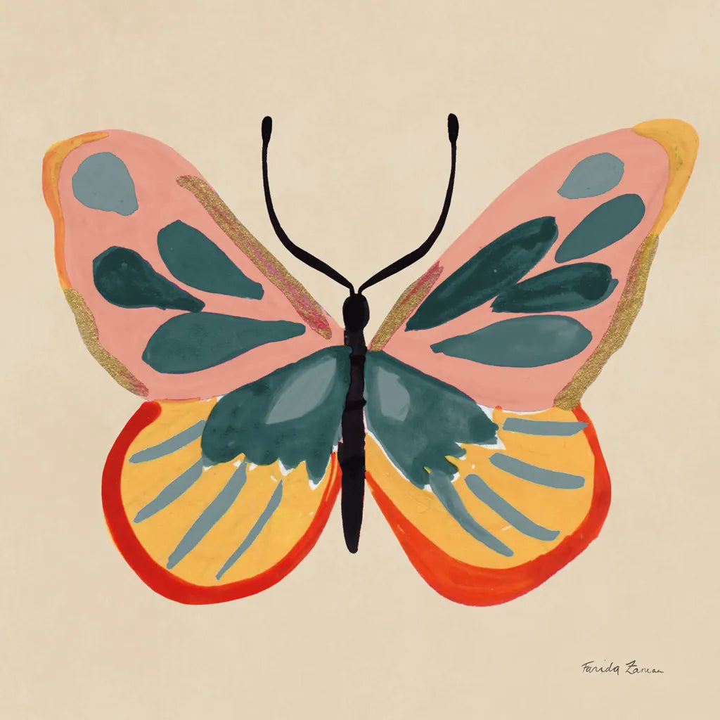Fluttering I by Farida Zaman. SKU 92739a. Archival Giclee Fine art print for wall decor.