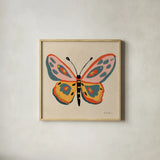 Fluttering II by Farida Zaman. Shown in a natural wood glass frame for a timeless modern aesthetic. Available as an archival giclee rolled canvas, fine art paper, or poster print. SKU 92740a.
