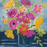 Folk Floral III by Farida Zaman. SKU 38698a. Archival Giclee Fine art print for wall decor.