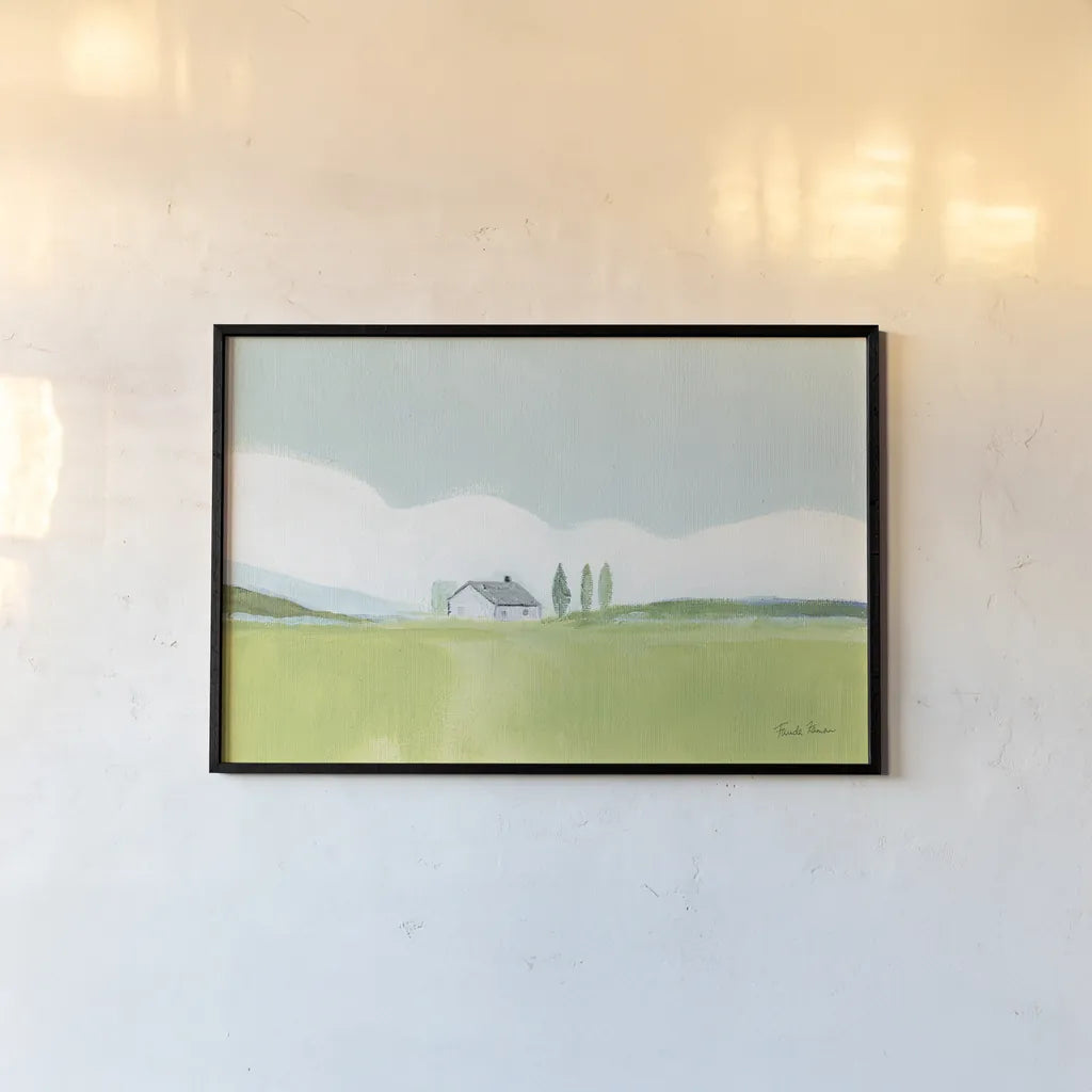 Fresh and Green by Farida Zaman. shown as a paper print in a black flame. Available as a archival giclee rolled canvas, fine art paper, or poster print. SKU 56267i.