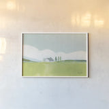 Fresh and Green by Farida Zaman. shown as a paper print in a white frame. Available as a archival giclee rolled canvas, fine art paper, or poster print. SKU 56267i.
