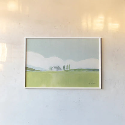 Fresh and Green by Farida Zaman. shown as a paper print in a white frame. Available as a archival giclee rolled canvas, fine art paper, or poster print. SKU 56267i.