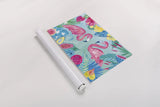 Fruity Flamingos I by Farida Zaman. shown as a rolled paper print. Available as archival giclee rolled canvas, fine art paper, or poster print. SKU 74746i.