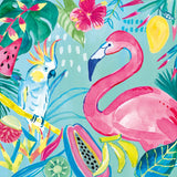 Fruity Flamingos III by Farida Zaman. SKU 74748a. Archival Giclee Fine art print for wall decor.