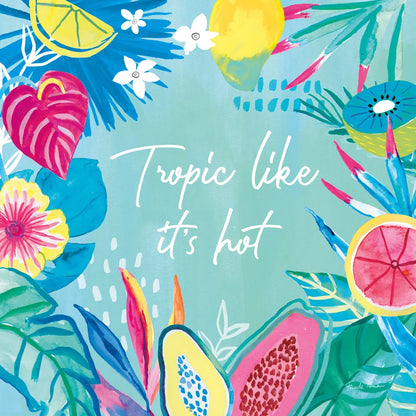 Fruity Flamingos IX by Farida Zaman. SKU 74754a. Archival Giclee Fine art print for wall decor.