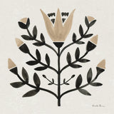 Garden Folk II Brown by Farida Zaman. SKU 83253a. Archival Giclee Fine art print for wall decor.