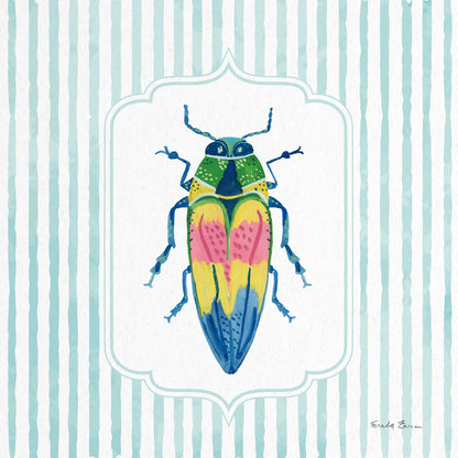 Garden Friends I by Farida Zaman. SKU 98147a. Archival Giclee Fine art print for wall decor.