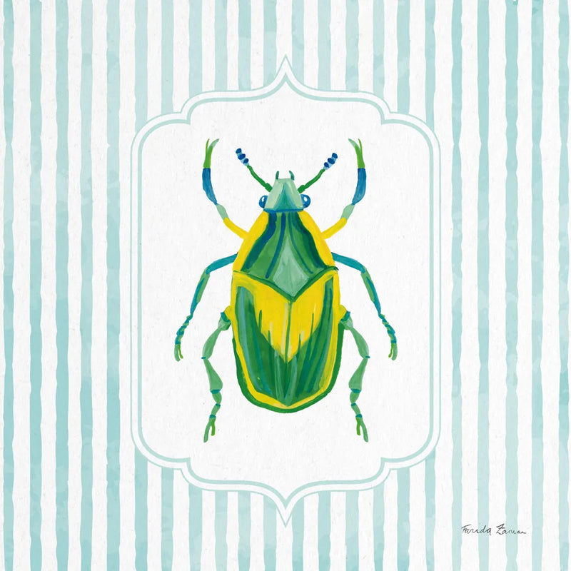 Garden Friends IV by Farida Zaman. SKU 98150a. Archival Giclee Fine art print for wall decor.