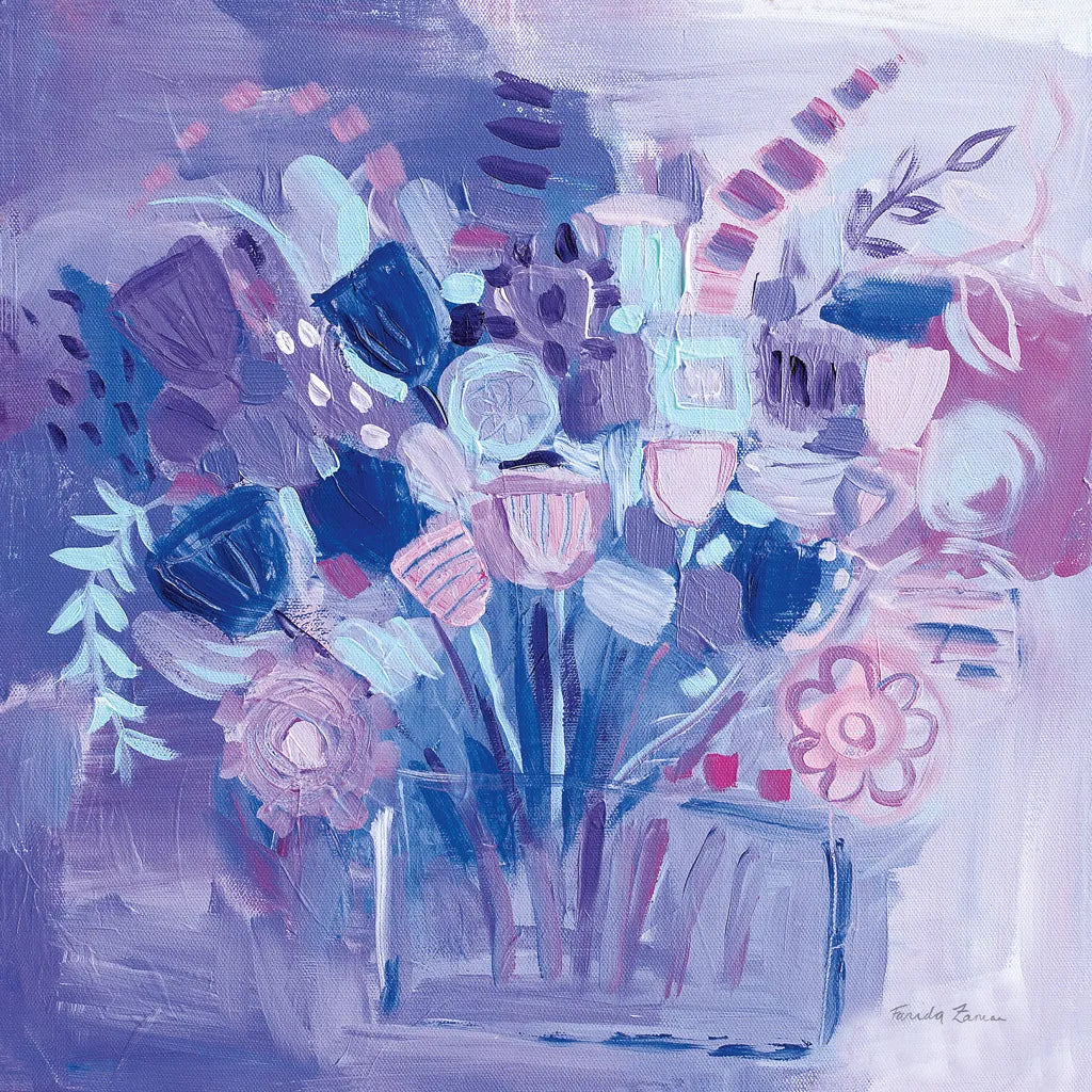 Garden Pastels by Farida Zaman. SKU 44834a. Archival Giclee Fine art print for wall decor.