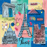 Global Travel II by Farida Zaman. SKU 44986a. Archival Giclee Fine art print for wall decor.