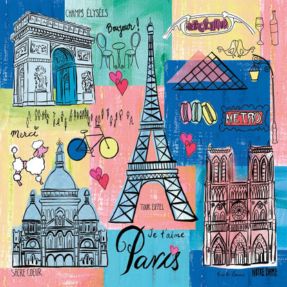 Global Travel II by Farida Zaman. SKU 44986a. Archival Giclee Fine art print for wall decor.