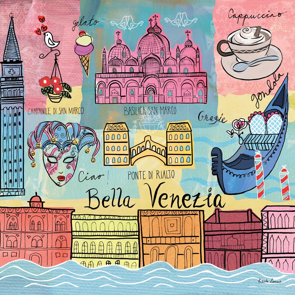 Global Travel IV by Farida Zaman. SKU 44988a. Archival Giclee Fine art print for wall decor.