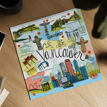 Global Travel V by Farida Zaman. Shown as a detailed flat fine art print, highlighting archival giclee quality. Available as an archival giclee rolled canvas, fine art paper, or poster print. SKU 44989a.