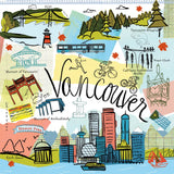 Global Travel V v2 by Farida Zaman. SKU 51502a. Archival Giclee Fine art print for wall decor.