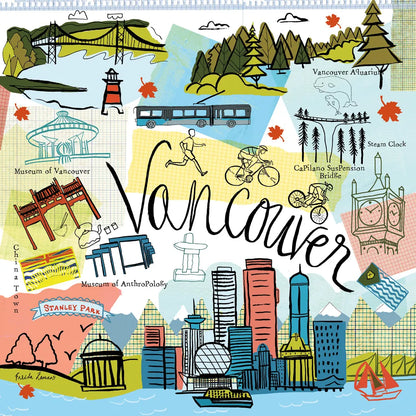 Global Travel V v2 by Farida Zaman. SKU 51502a. Archival Giclee Fine art print for wall decor.