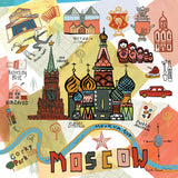 Global Travel VI by Farida Zaman. SKU 44990a. Archival Giclee Fine art print for wall decor.