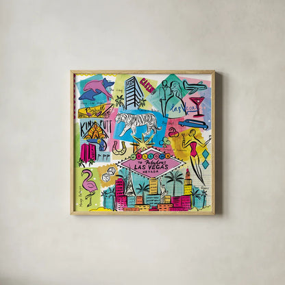 Global Travel X by Farida Zaman. Shown in a natural wood glass frame for a timeless modern aesthetic. Available as an archival giclee rolled canvas, fine art paper, or poster print. SKU 44994a.