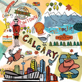 Global Travel XII v2 by Farida Zaman. SKU 51504a. Archival Giclee Fine art print for wall decor.