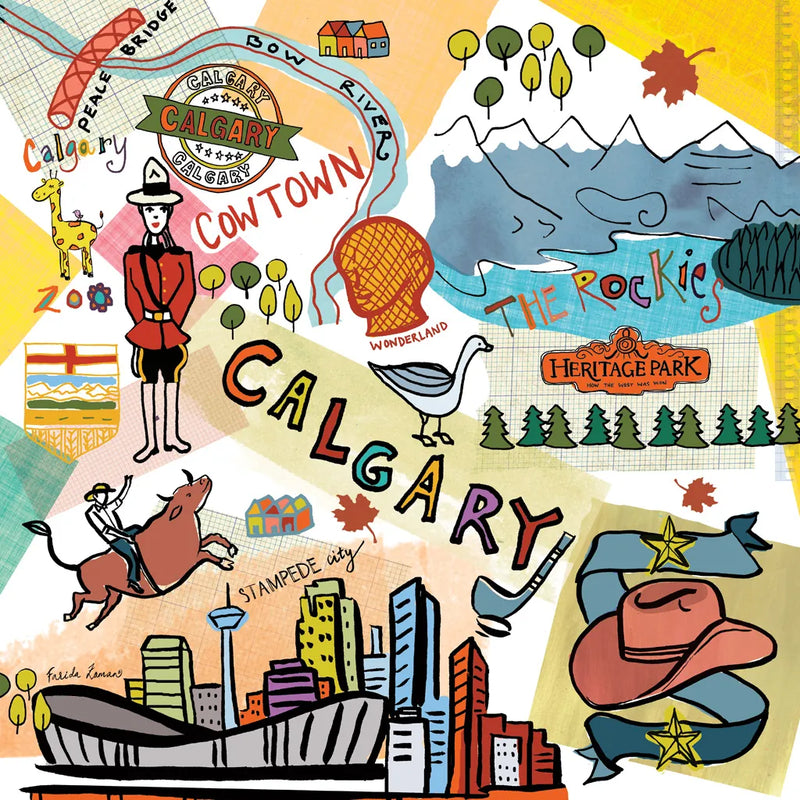 Global Travel XII v2 by Farida Zaman. SKU 51504a. Archival Giclee Fine art print for wall decor.