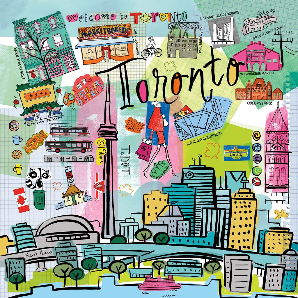 Global Travel XIII by Farida Zaman. SKU 44997a. Archival Giclee Fine art print for wall decor.