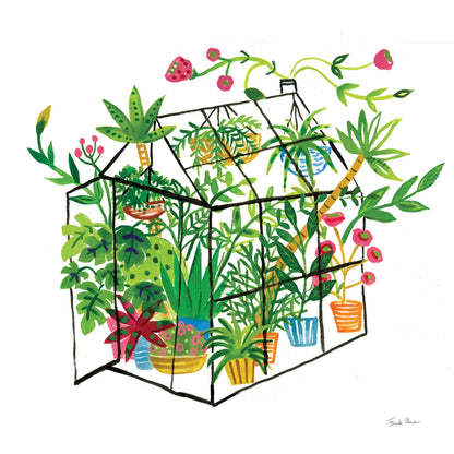 Greenhouse Blooming V by Farida Zaman. SKU 77953a. Archival Giclee Fine art print for wall decor.