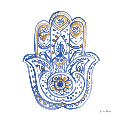 Hamsa II by Farida Zaman. SKU 64353a. Archival Giclee Fine art print for wall decor.