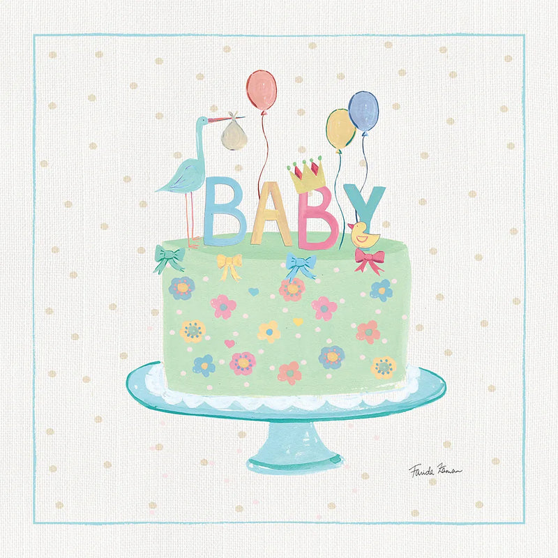 Happy Baby IV by Farida Zaman. SKU 49097a. Archival Giclee Fine art print for wall decor.