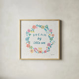 Happy Baby VII by Farida Zaman. Shown in a natural wood glass frame for a timeless modern aesthetic. Available as an archival giclee rolled canvas, fine art paper, or poster print. SKU 49100a.