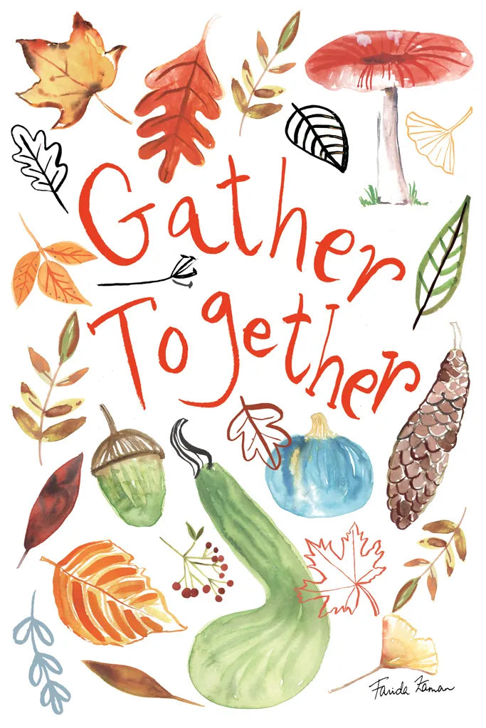 Hello Fall II by Farida Zaman. SKU 36963h. Archival Giclee Fine art print for wall decor.