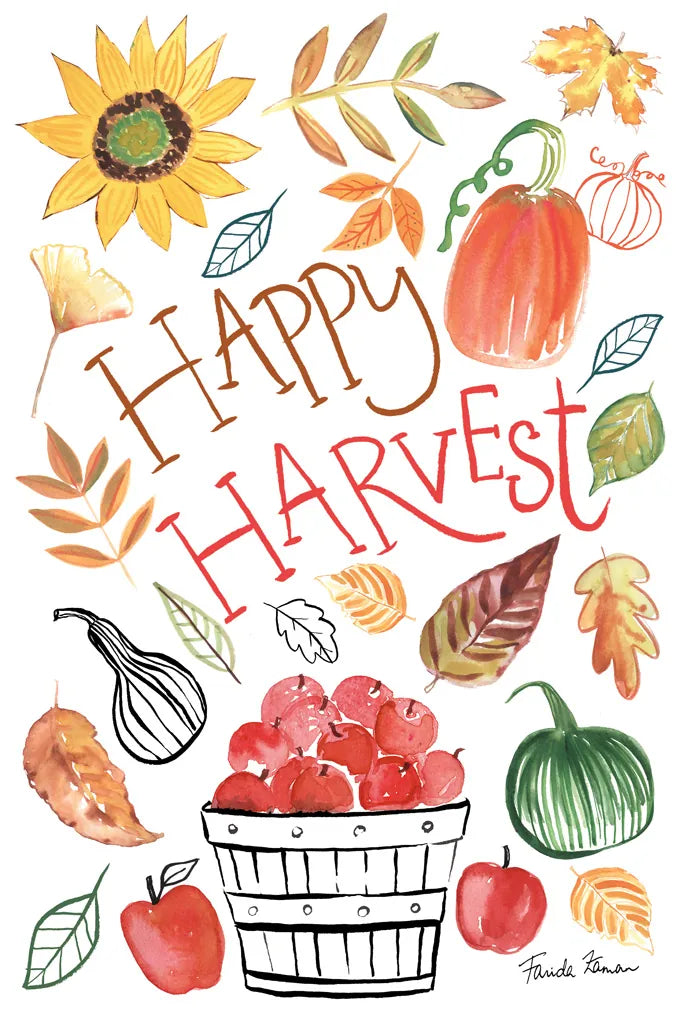 Hello Fall III by Farida Zaman. SKU 36964h. Archival Giclee Fine art print for wall decor.