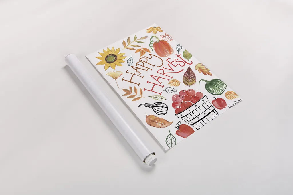 Hello Fall III by Farida Zaman. shown as a rolled paper print. Available as archival giclee rolled canvas, fine art paper, or poster print. SKU 36964h.