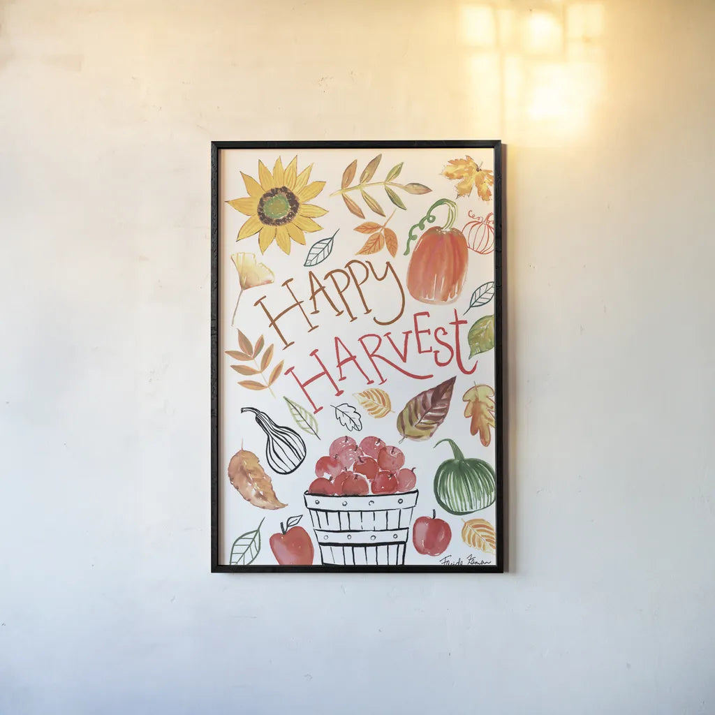 Hello Fall III by Farida Zaman. shown as a paper print in a black flame. Available as a archival giclee rolled canvas, fine art paper, or poster print. SKU 36964h.