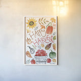 Hello Fall III by Farida Zaman. shown as a paper print in a white frame. Available as a archival giclee rolled canvas, fine art paper, or poster print. SKU 36964h.